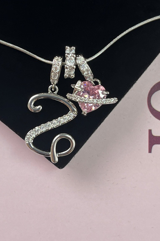 Cifra Initial Sterling Silver Letter Pendant Necklace