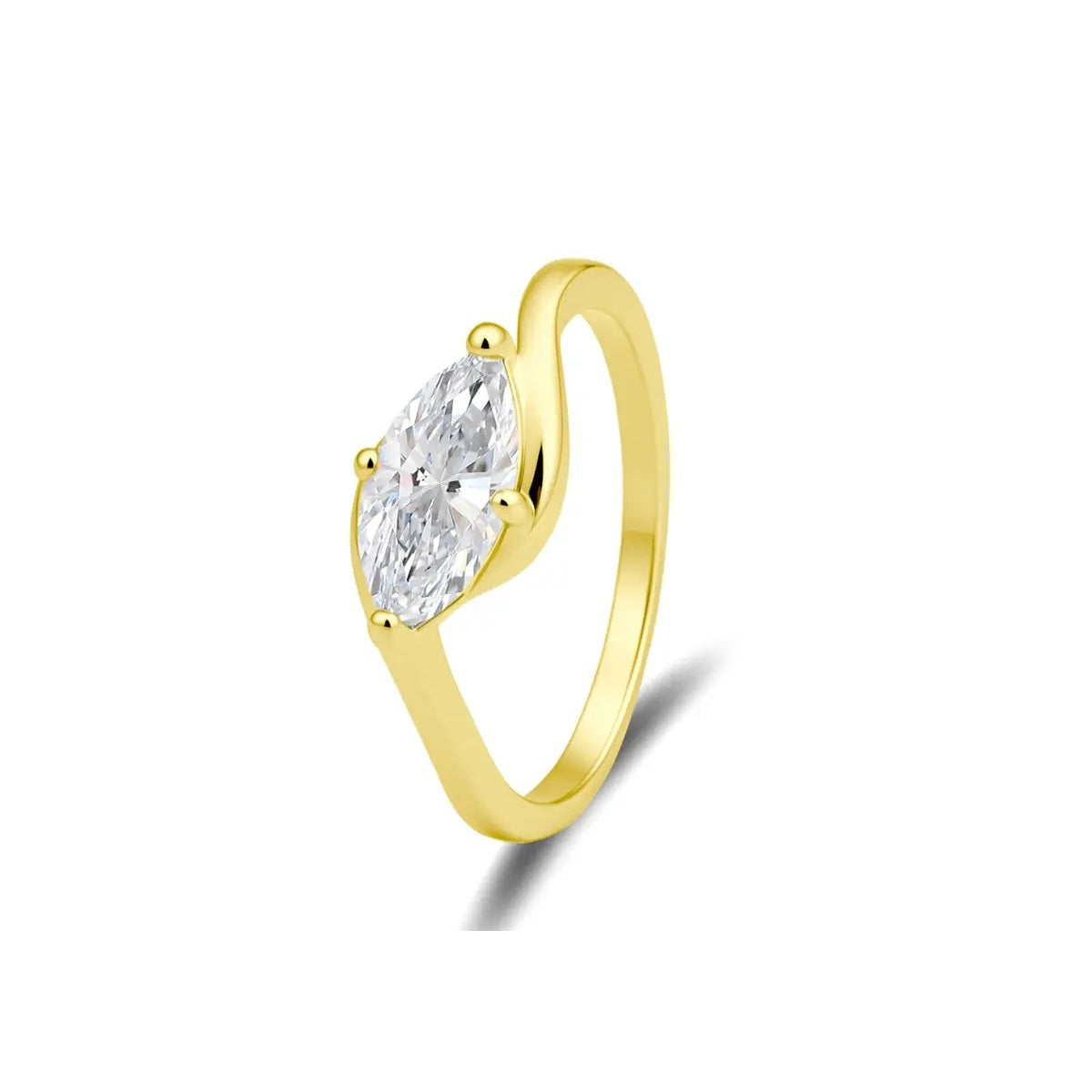 Onda Marquise Ring — 1ct Moissanite Solitaire Ring