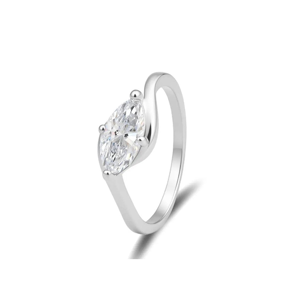Onda Marquise Ring — 1ct Moissanite Solitaire Ring