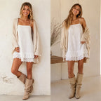 Floral Embroidery with Shorts Romper