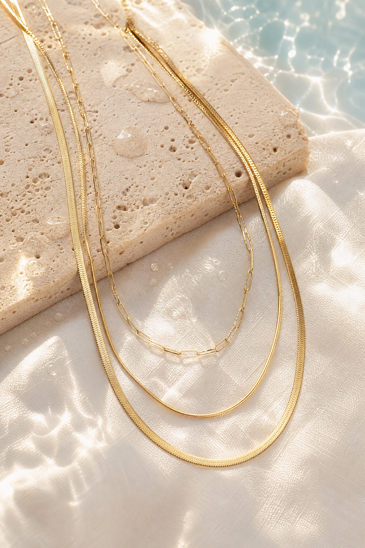 Snake Stacking Chain Necklace