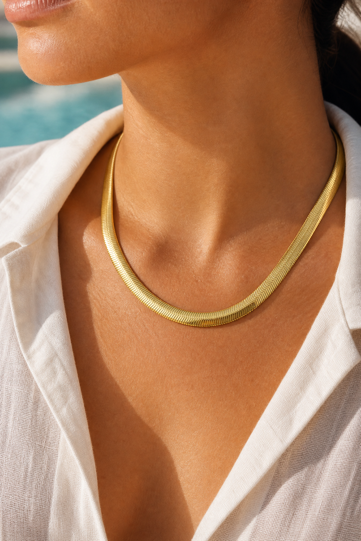 Riviera Herringbone Necklace