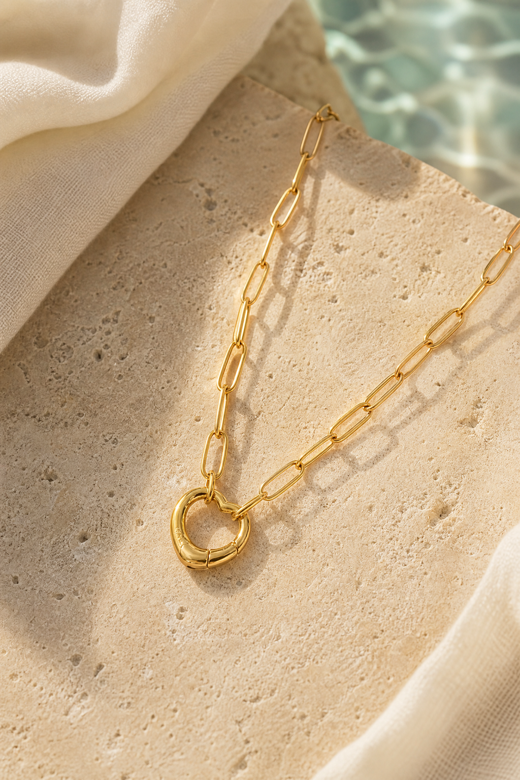 Heart shape Gold-plated Necklace