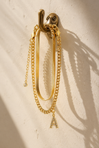 Initial Anklet Set — 14K Gold-Plated Waterproof Ankle Bracelets