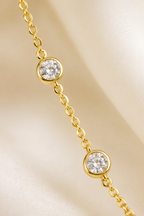 Stellina Station Necklace — 14K Gold-Plated CZ Choker