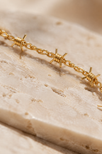 Spina Barbed Choker — 14k Gold Barbed Wire Chain Necklace