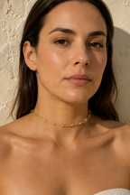 Spina Barbed Choker — 14k Gold Barbed Wire Chain Necklace