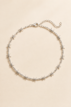 Spina Barbed Choker — 14k Gold Barbed Wire Chain Necklace