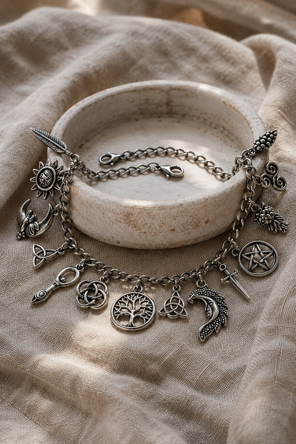 Charm Bracelet — 2-in-1 Vintage Symbolic Charm Anklet