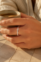 Crystal Anxiety Band Calma Spinner Ring