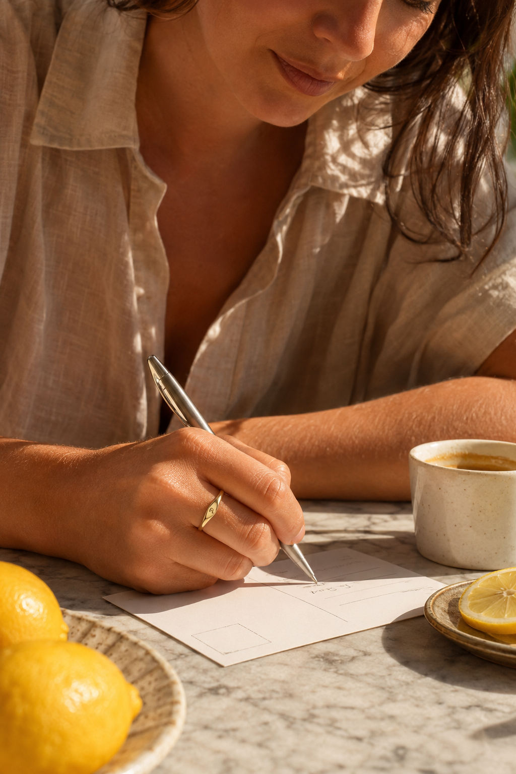 Initial Ring — 14K Gold-Plated Letter Signet Ring