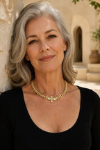 Clover Necklace — 14k Gold-Plated Cuban Chain