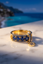 Night Ocean Blue Ring