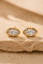 Nerano Marquise Studs — Bezel-Set Crystal Stud Earrings