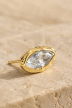 Nerano Marquise Studs — Bezel-Set Crystal Stud Earrings