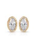 Nerano Marquise Studs — Bezel-Set Crystal Stud Earrings