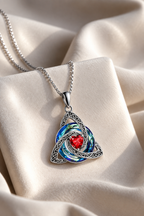 Knot Birthstone Crystal Pendant Necklace