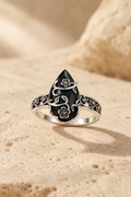 Vintage Flower Vine Band Ring