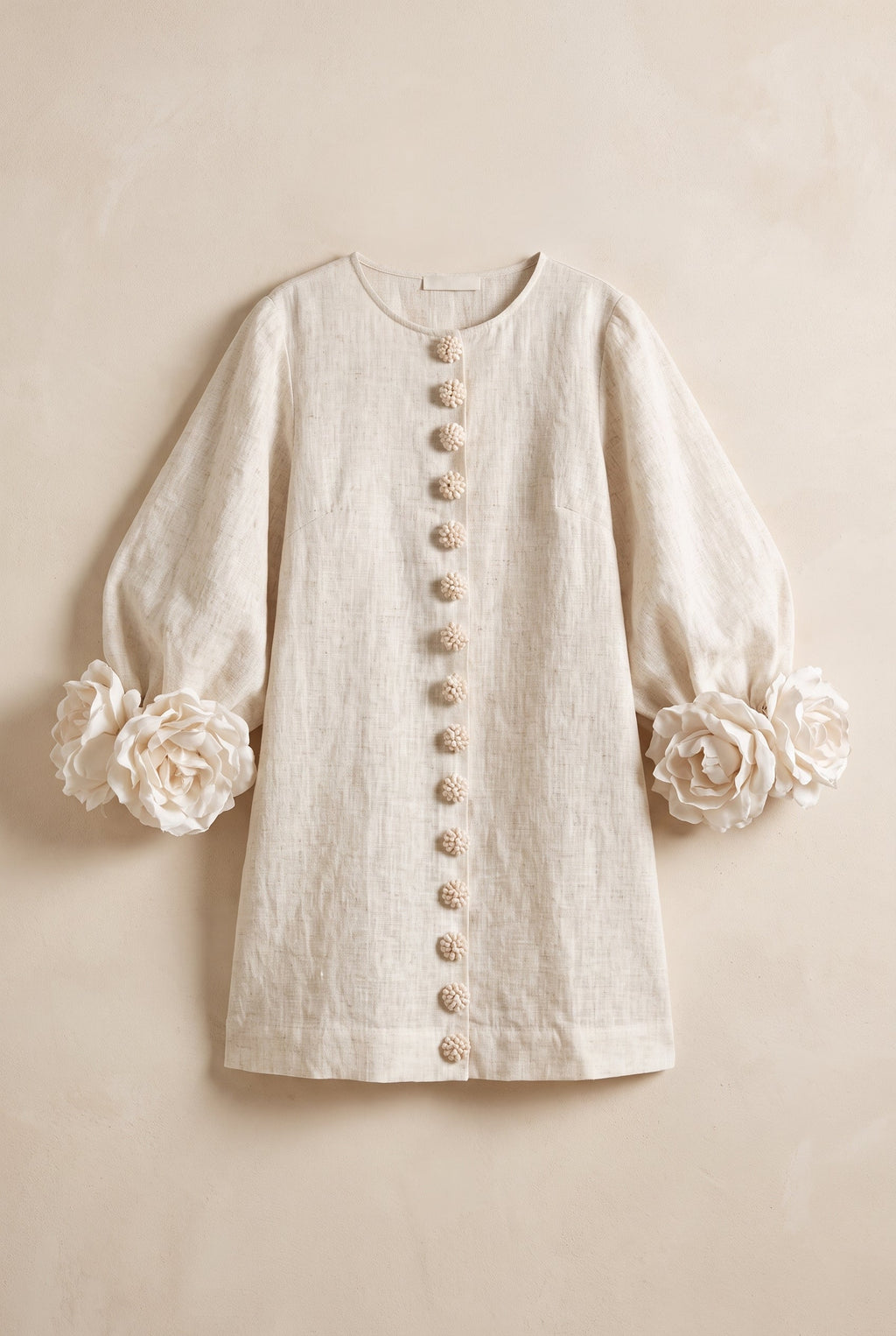 Petalo Puff Sleeve Dress — Floral Cuff Mini