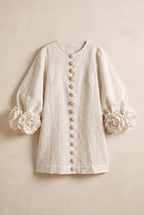 Petalo Puff Sleeve Dress — Floral Cuff Mini