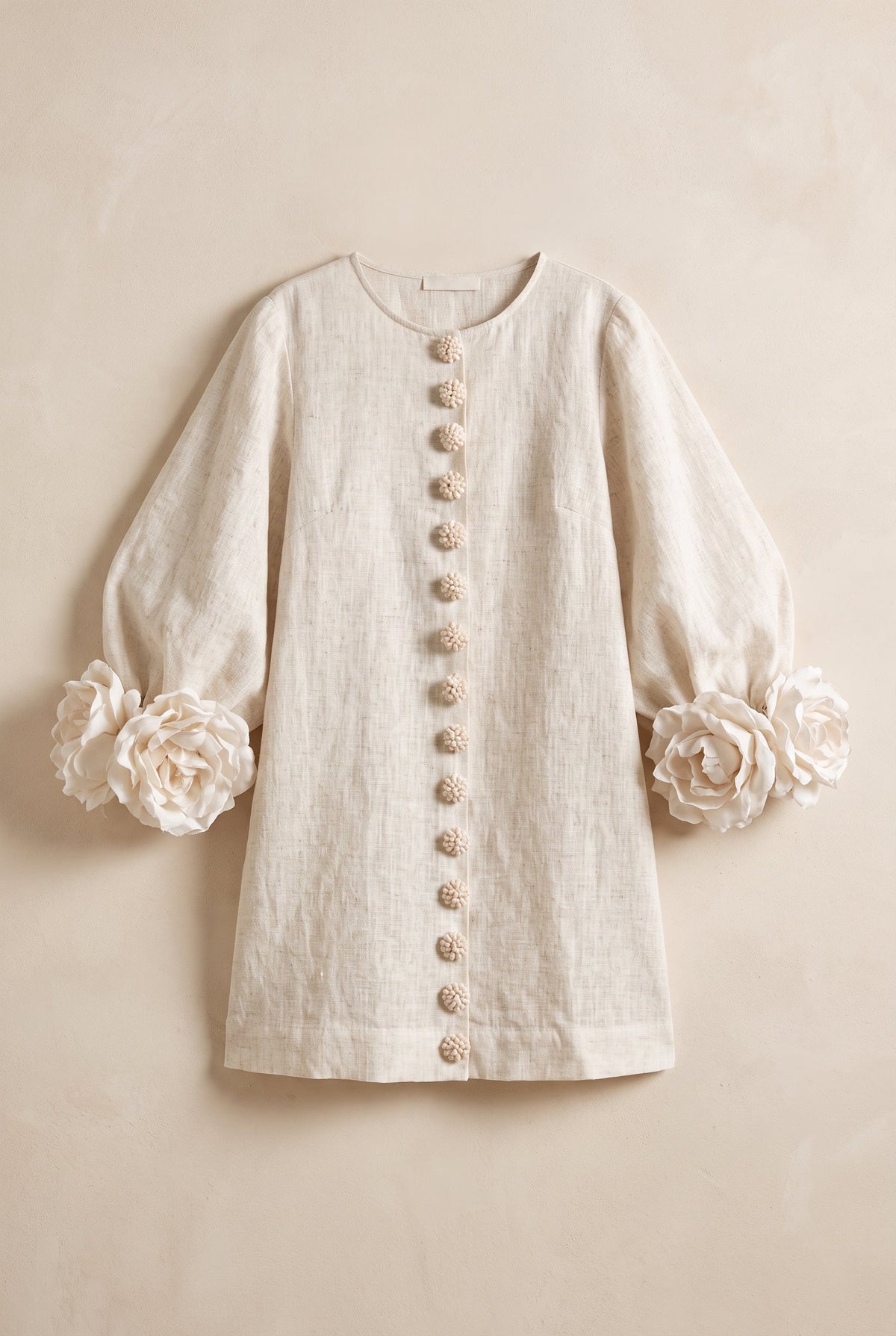 Petalo Puff Sleeve Dress — Floral Cuff Mini