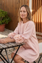 Petalo Puff Sleeve Dress — Floral Cuff Mini