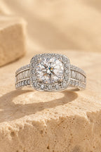 Procida Halo Ring — Square Halo Crystal Cocktail Ring