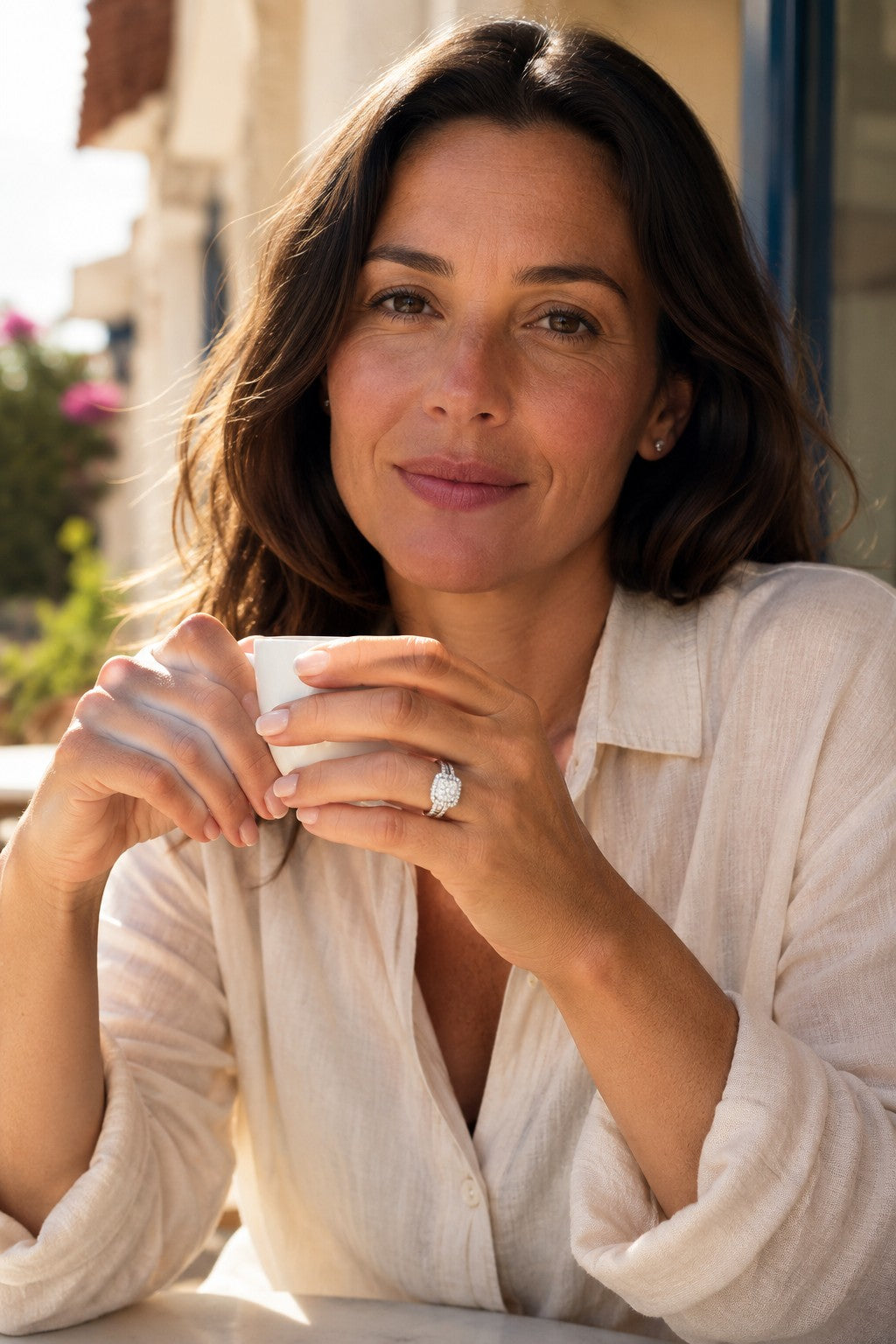 Procida Halo Ring — Square Halo Crystal Cocktail Ring