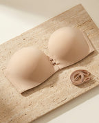 Front-Closure Push-Up Strapless Bra