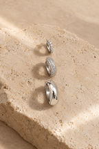 14k Gold-Plated Stacking Earrings Set Hoop Trio