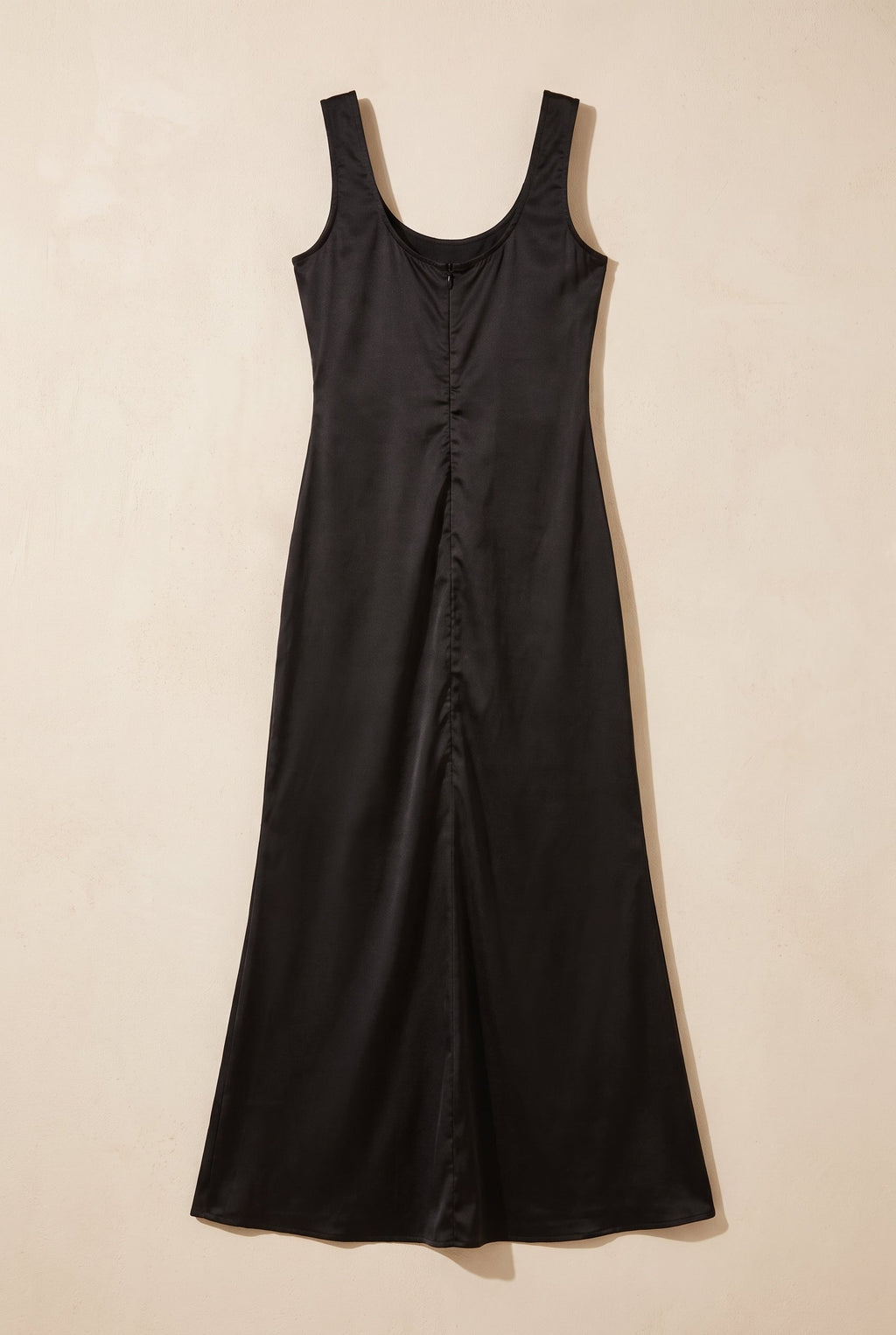 Cowl Neck with High Slit Satin Gown