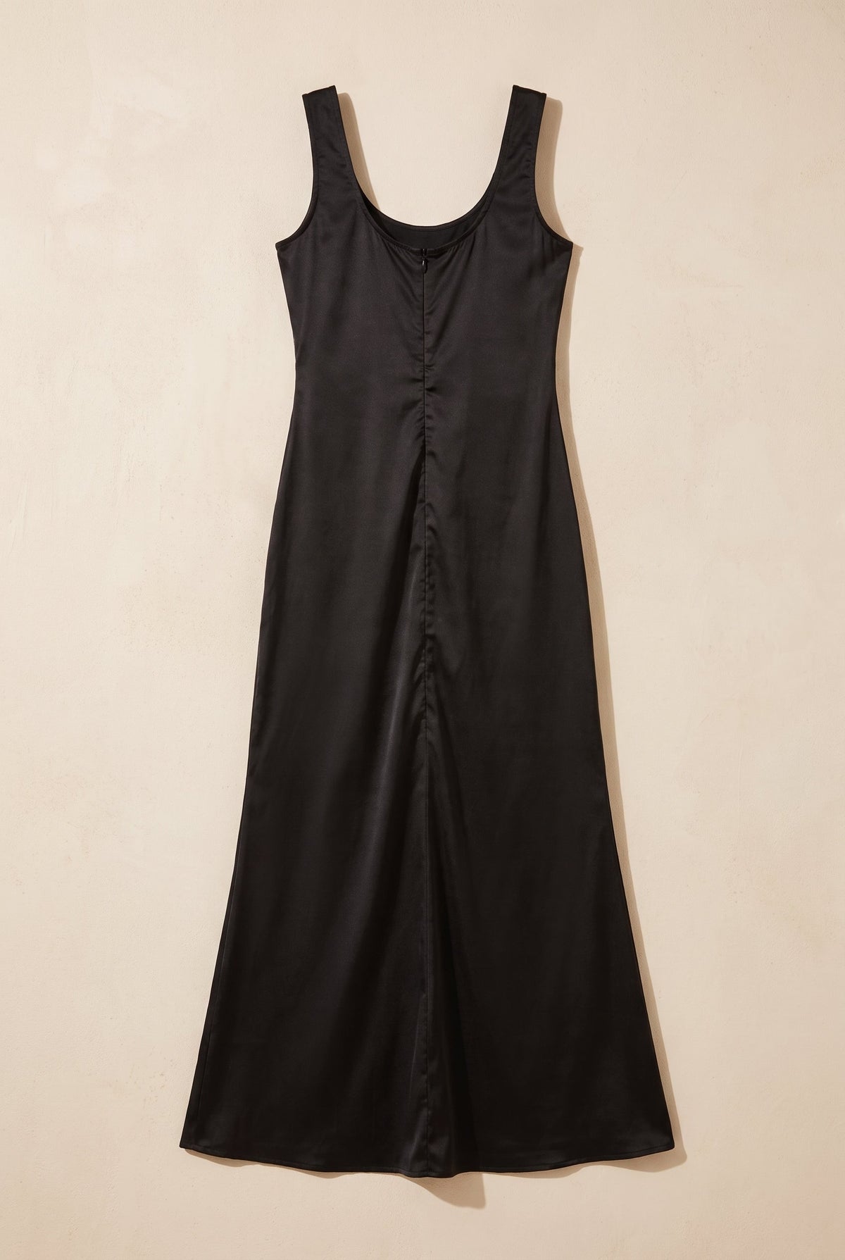 Cowl Neck with High Slit Satin Gown