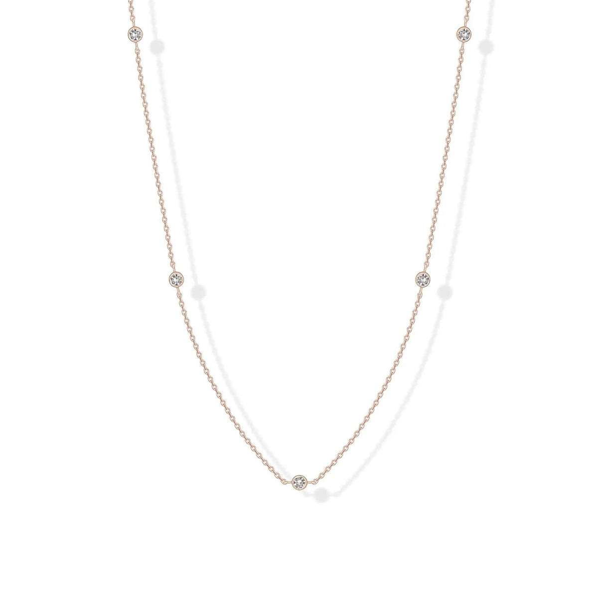 Stellina Station Necklace — 14K Gold-Plated CZ Choker