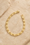 Tramonti Heart Chain Bracelet — 14k Gold-Plated Flat Chain